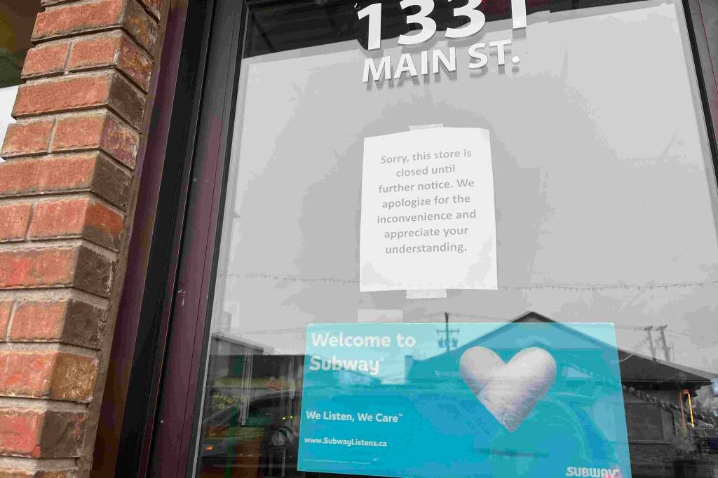 Subway in Smithers was closed on Feb. 4 after a viral video of a rat crawling across the food was posted on social media. (Marisca Bakker/The Interior News)